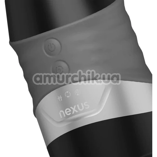 Мастурбатор с ротацией и всасыванием Nexus Alpha Surge, прозрачный