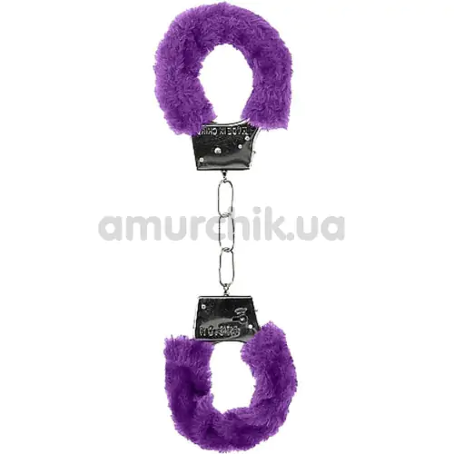 Наручники Ouch! Beginner's Furry Handcuffs, фиолетовые