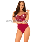 Боді Obsessive Rosalyne, бордове - Фото №1