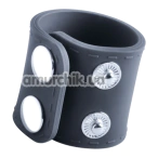 Эрекционное кольцо для мошонки Boners Ball Strap Small/Medium, серое - Фото №1