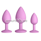 Набор анальных пробок Inya Triple Ace Kit, розовый - Фото №1