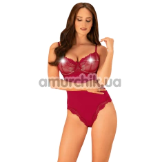 Боді Obsessive Rosalyne, бордове - Фото №1