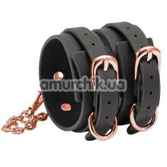 Фиксаторы для ног Bondage Couture Ankle Cuffs, черные - Фото №1