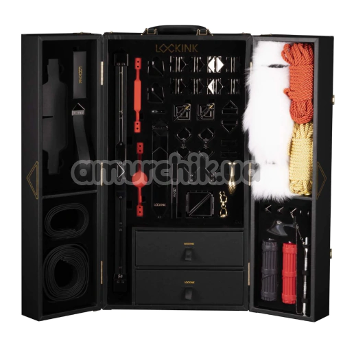 Бондажный набор Lockink All-in-1 BDSM Play Kit, черный - Фото №1