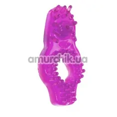 Кольцо-насадка Super Stretch Stimulator Sleeve - Dual Noduled Pink - Фото №1