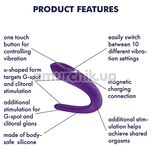 Вибратор Satisfyer Double Classic, фиолетовый