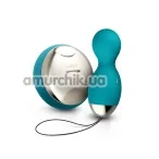 Вагинальные шарики с вибрацией Lelo Hula Beads Ocean Blue (Лело Хула Бидс), бирюзовые - Фото №1