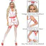 Костюм медсестры Star Night Nurse Set, красно-белый: платье + головной убор + фартук + повязка на руку - Фото №8