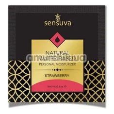 Лубрикант Sensuva Natural Water-Based Strawberry - клубника, 6 мл - Фото №1