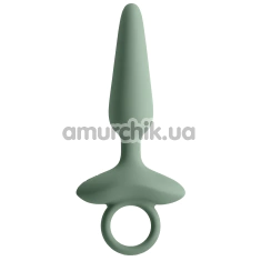 Анальная пробка с вибрацией Renegade Maverick Vibrating Plug, бирюзовая - Фото №1