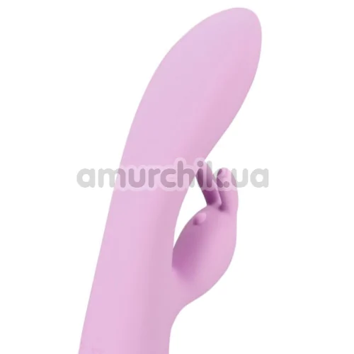 Вібратор Loveline Ultra Soft Silicone Rabbit Vibrator, бузковий