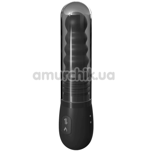Анальный вибратор с толчками, ротацией и подогревом Anal Fantasy Elite Collection Gyrating Ass Thruster, черный