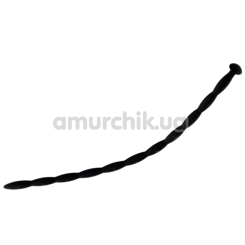 Уретральна вставка Penis Dilator 0.9 см, чорна - Фото №1