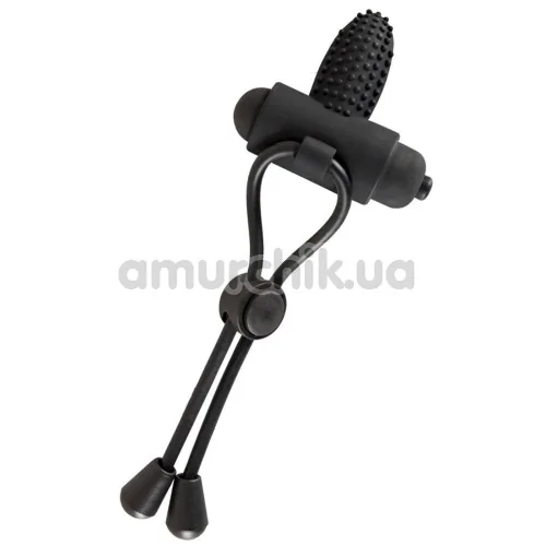 Виброкольцо Black Velvets Vibrating Loop, черное