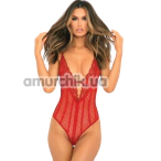 Боди Down To Flaunt Bodysuit, красное - Фото №1