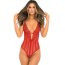 Боди Down To Flaunt Bodysuit, красное - Фото №1
