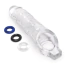 Насадка на пенис Size Up 3 Inch See-Thru Penis Extender With Pleasure Dots & Ball Loop, прозрачная - Фото №5