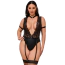 Боді з фіксаторами для рук Star Night Bodysuit With Cuffs, чорне - Фото №7