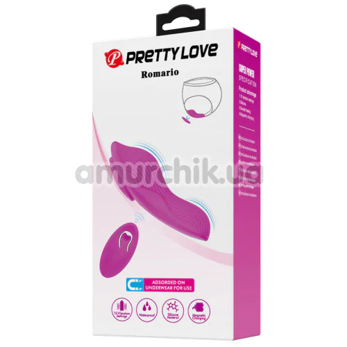 Кліторальний вібратор Pretty Love Romario, фіолетовий