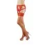 Комплект Stockings красный: чулки + пояс (модель 5522)