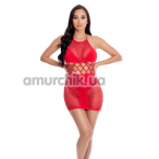Платье с сетки Girl Gone Bad Dress, красное - Фото №1