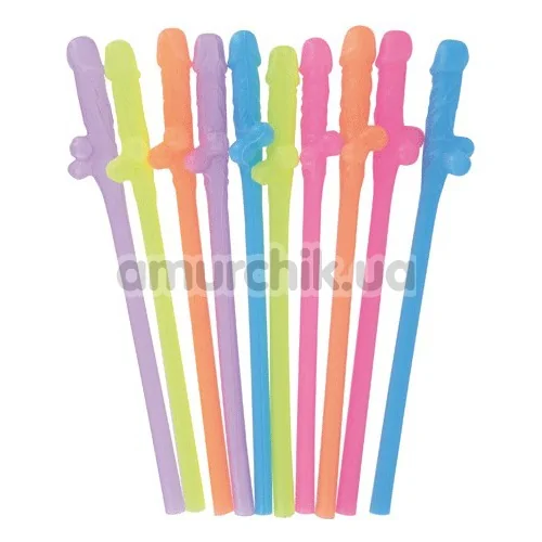 Трубочки для напоїв Dicky Sipping Straws Bunt - різнокольорові, 10 шт