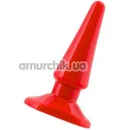 Анальна пробка Black & Red Butt Plug, червона - Фото №1