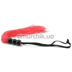 Плеть Sex & Mischief Rubber Whip Small, красная - Фото №1