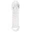 Насадка на пенис Size Up 1.5 Inch See-Thru Stretch Penis Extender With Pleasure Points & Ball Loop, прозрачная - Фото №3