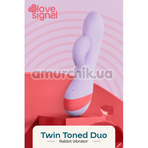 Вібратор Love Signal Twin Toned Duo, бузковий