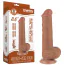 Фаллоимитатор Sliding-Skin Dual Layer Dong 8 с маленькой мошонкой, светло-коричневый - Фото №13