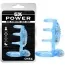Насадка на пенис с вибрацией GK Power Dual Vibrating Cock Cage, голубая - Фото №5