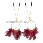 Зажимы для сосков Virgite Nipple Clamps Jewels Mod. 3, золотые - Фото №1
