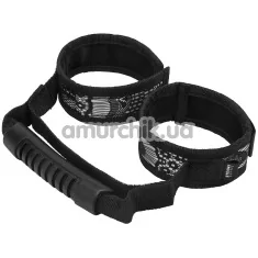 Наручники Steamy Shades Control Cuffs with Bag Handle, чорні - Фото №1