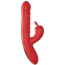 Вибратор с толчками Crushious Lapin, красный - Фото №2