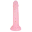 Фаллоимитатор Alume Glitter Silicone Dildo, розовый - Фото №4