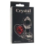 Анальная пробка с красным кристаллом Crystal Desires Heart S, прозрачная - Фото №8