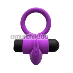 Ерекційне кільце з вібрацією Virgite Essentials Clitorial Vibrating Ring E9, фіолетове - Фото №1
