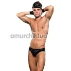 Костюм байкера Biker Thong, Cuffs & Hat Set: труси-стрінги + манжети + кепка - Фото №1