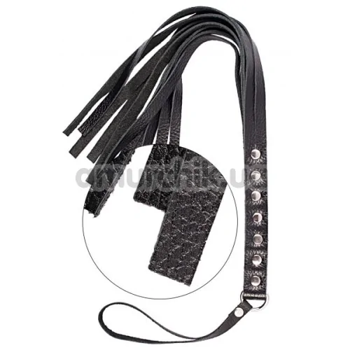 Плеть S&M Fancy Leather Flogger 110, черная