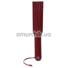 Шлепалка Liebe Seele Wine Red Dual Sensation Leather Spanking Paddle, бордовая - Фото №1