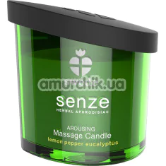 Свеча для массажа Senze Vitalizing Massage Candle - лимон/перец/эвкалипт, 150 мл - Фото №1