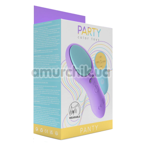 Клиторальный вибратор Party Color Toys Lila, фиолетовый