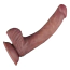 Вибратор Lovetoy Dual Density Power Cock 9, коричневый - Фото №5