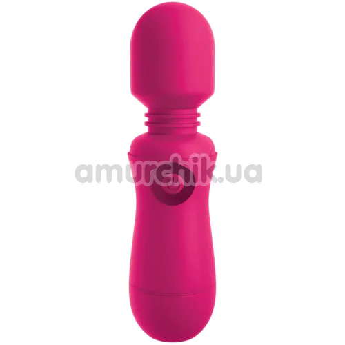 Универсальный вибромассажер OMG! Wands Rechargeable #Enjoy Vibrating Wand, розовый - Фото №1