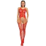 Комбінезон Star Night Naughty Bodystocking Fishnet Lace, червоний - Фото №1