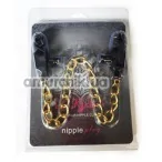 Затискачі для сосків широкі з товстим ланцюжком Lucky Bay Nipple Play, чорні - Фото №1