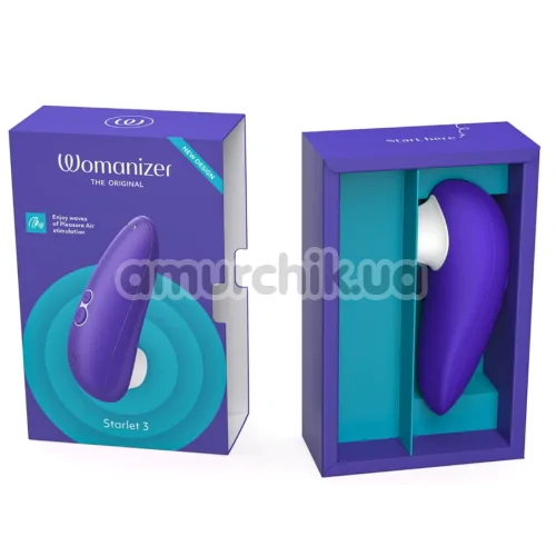 Симулятор орального секса для женщин Womanizer Starlet 3, фиолетовый