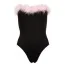 Костюм зайчика Cottelli Collection Costumes 2470608 чёрный: боди + галстук-бабочка + ушки - Фото №2