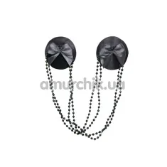 Украшения для сосков Nipple Covers and Chains, черные - Фото №1